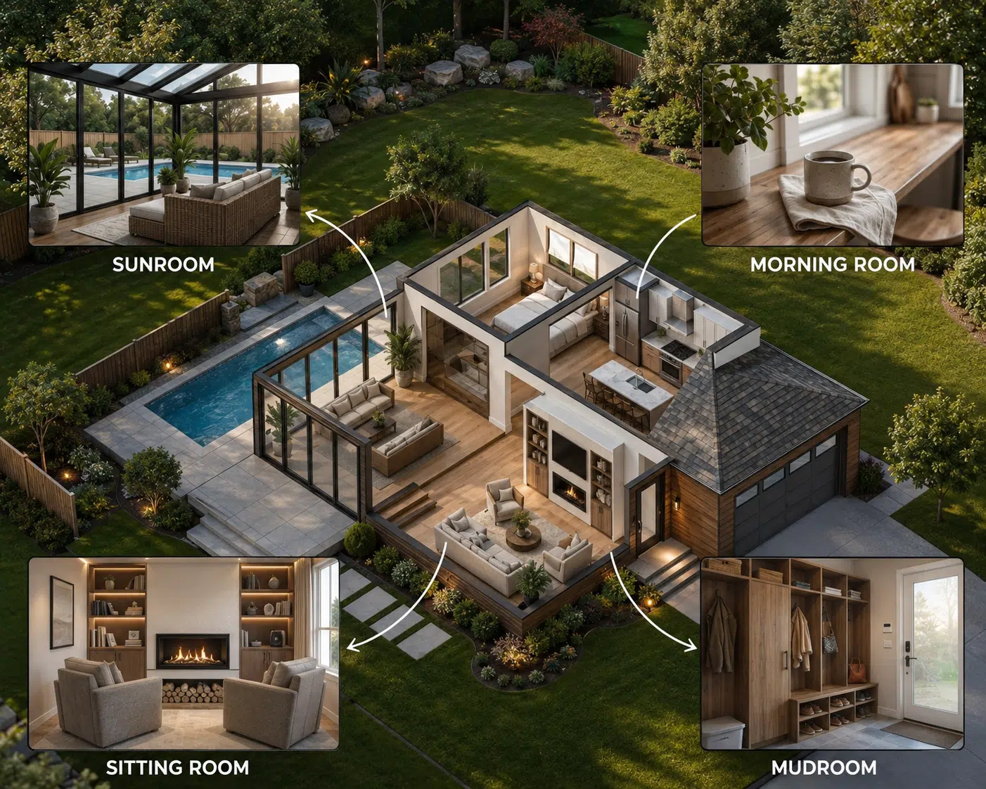 Sunroom and specialty room addition