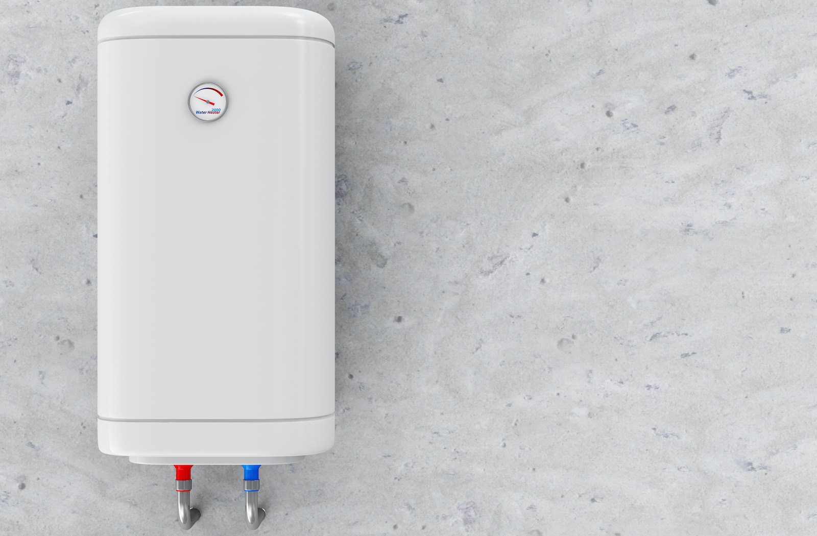 Water heater example when comparing tankless and storage tank water heaters