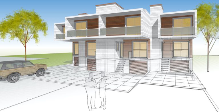 Rendering of a LEED certified home that is also built for resiliency