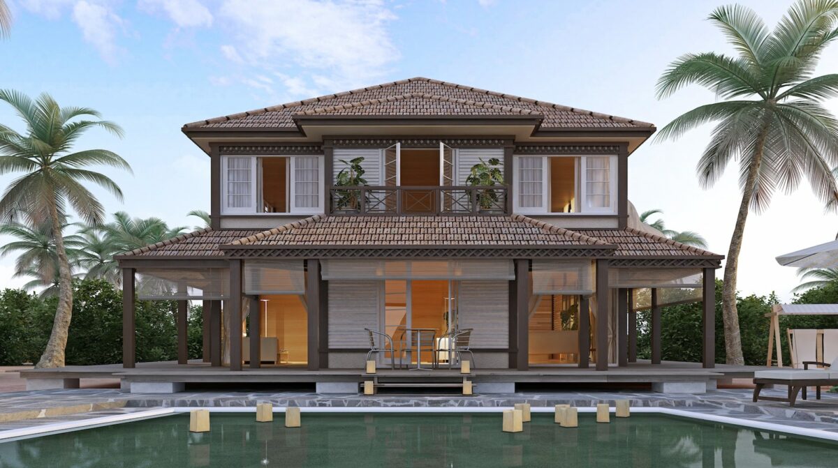 A beautiful beach villa in San Diego with durable, energy efficient windows.
