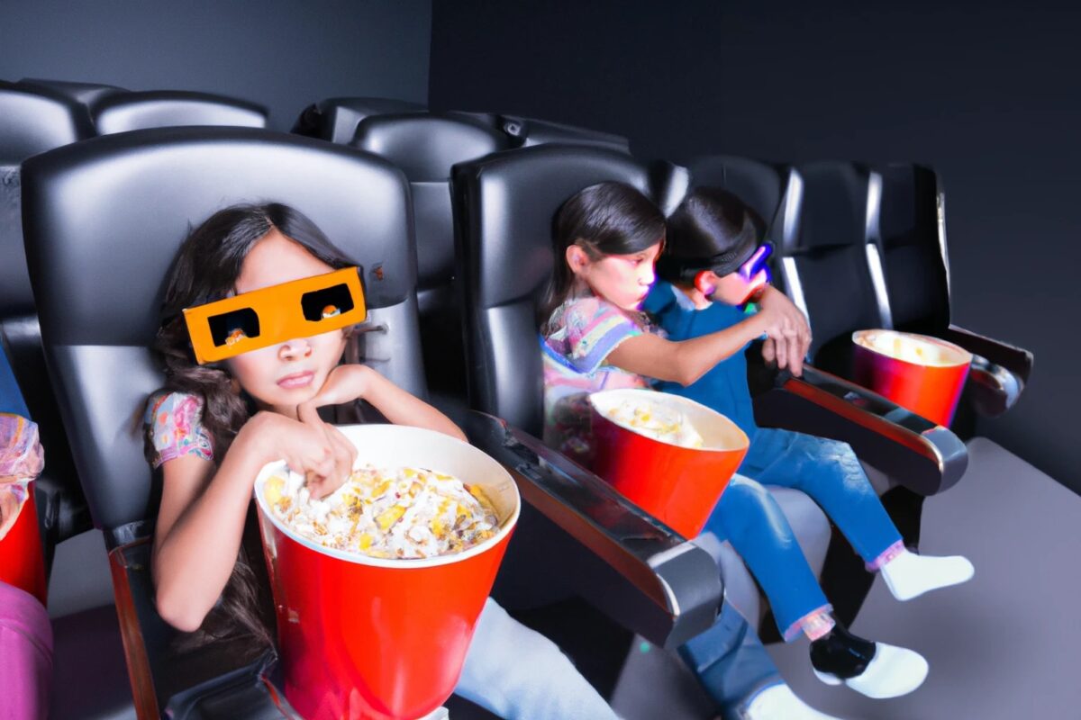 A home movie theater is an unusual home improvement, great for the kiddos!