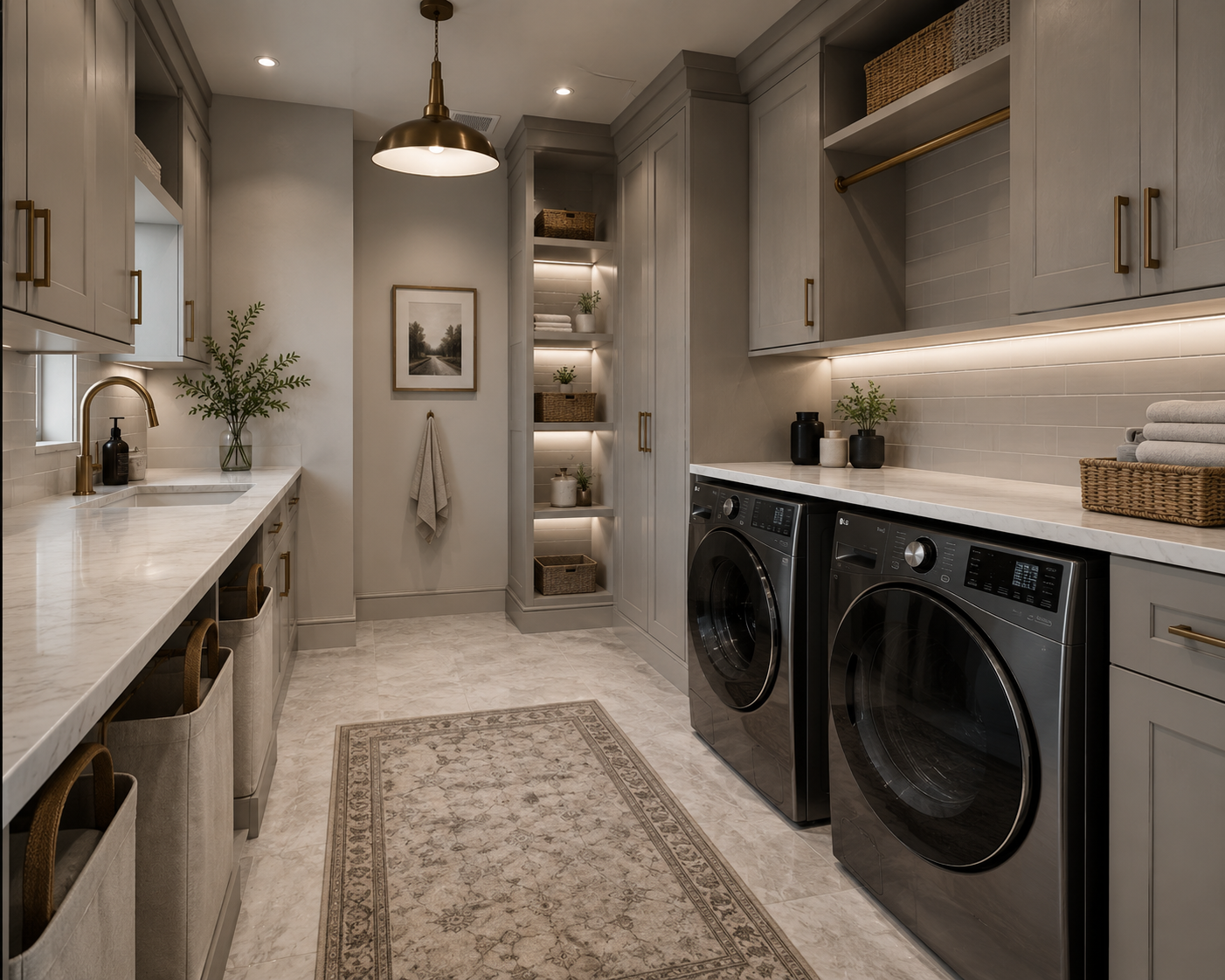 Modern luxury laundry room design
